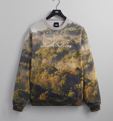 Kith Foliage Nelson Crewneck in Laurel Men s Size XL Cotton Fleece Fall 2023 NWT