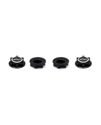 AM-030005-B Alu 1/8Th Wheel Nuts Closed End / Lightweight (Black) (4) 030005B