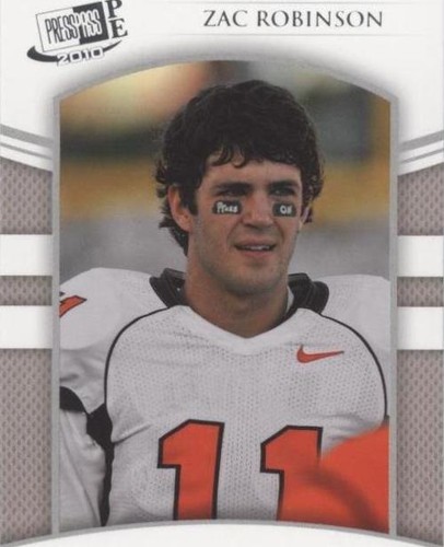2010 Press Pass Portrait Edition Zac Robinson #38