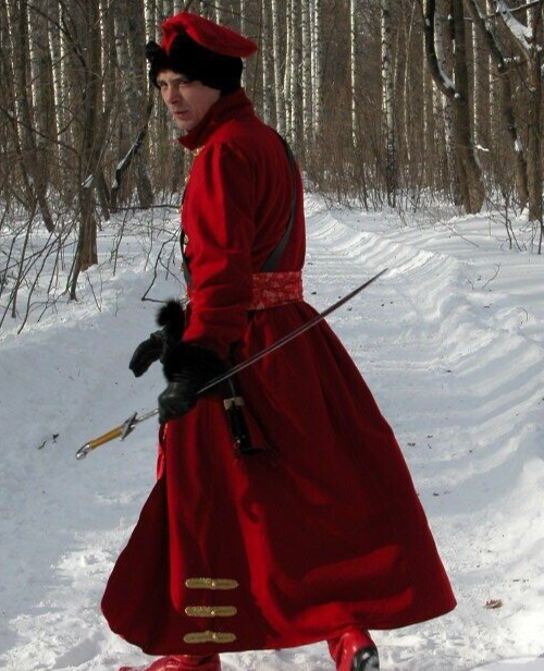 Pre-owned Handmade 16th Century Men's Red Wool Woolen Coat With Gold Braid Sale With Quick Ship