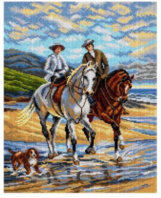 Printed Canvas for Tapestry Gobelin ''Pleasant Company'' 2892M