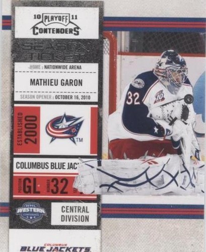 2010-11 Panini Playoff Contenders - Mathieu Garon #6
