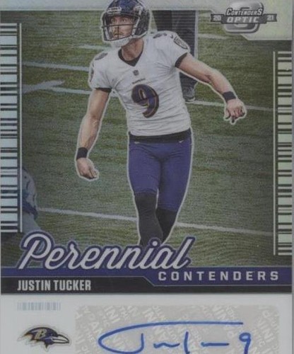 2021 Panini Contenders Optic Justin Tucker #PCA-JTU