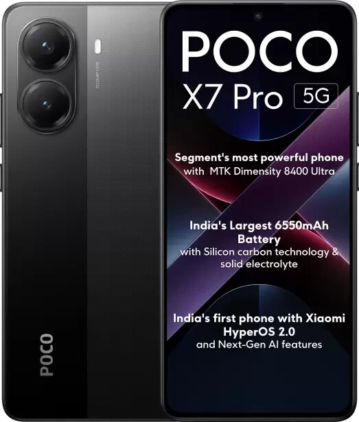 Xiaomi POCO X7 Pro ブラック Amazon.com: Xiaomi Poco X7 5G + 4G LTE (for Tmobile Mint