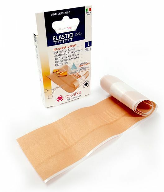 Cerotto Medicazione Elastico Con Garza 50x6cm Per Articolazioni dfh