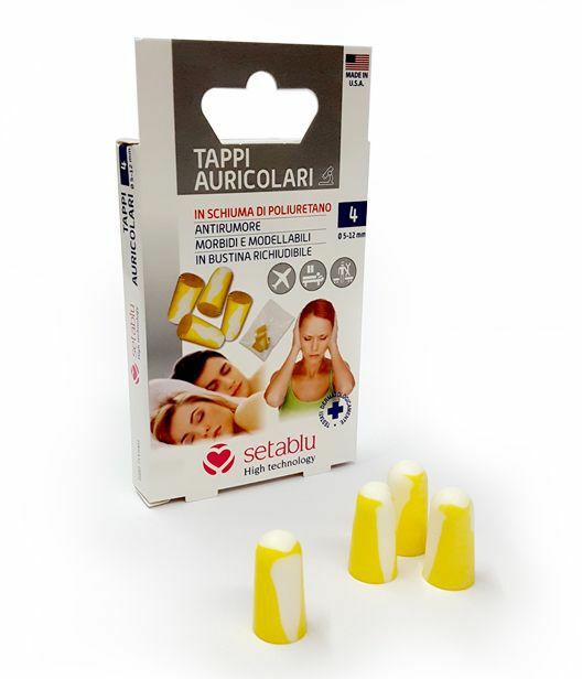 Confezione 4 Tappi Auricolari In Schiuma Poliuretano Orecchie Sonno Dormire dfh