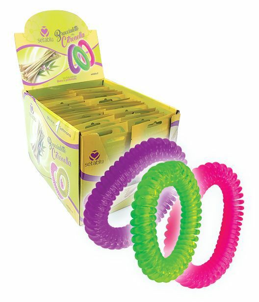 Set 40 Pezzi Bracciali Braccialetti Colorati Repellenti Anti Zanzare Estate dfh