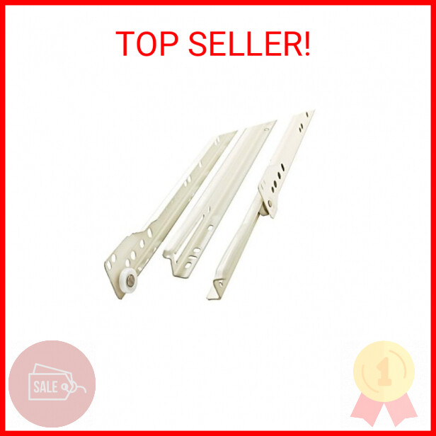 Liberty D68814C-W-TX 14-Inch Bottom Mount Drawer Slide, Whit
