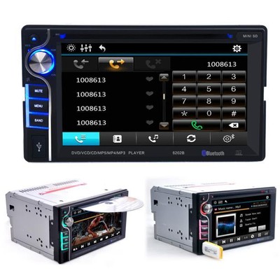 Bluetooth Double 2 Din 62quot In Dash Stereo Car DVD CD Player FM Radio Handsfree 