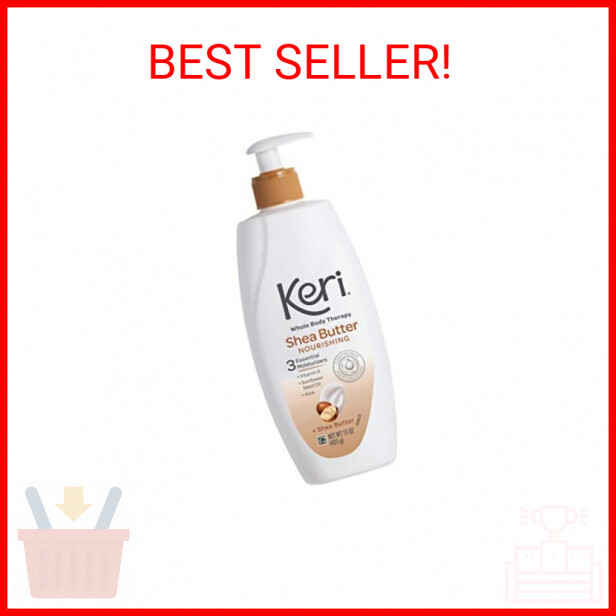 Keri Whole Body Therapy Original Shea Butter Lotion, Continuous Moisturization,