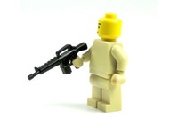 5 Custom Waffen Gewehr Stütze Waffe für LEGO® Figuren Soldat Polizist SWAT Figur