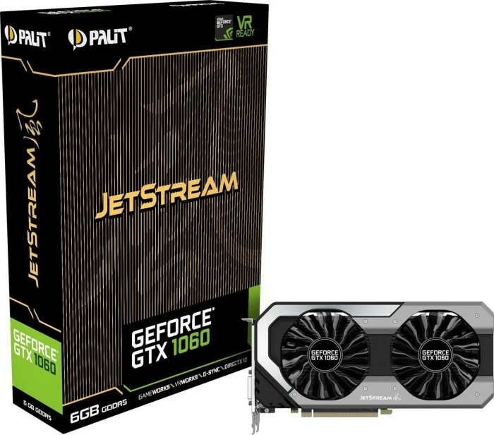 Palit Nvidia GeForce GTX 1060 Jetstream | 6GB GDDR5 | Gaming Grafikkarte