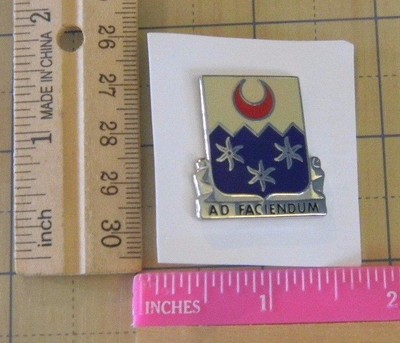 US Military 246th QM Bn DUI DI Unit crest pin D22 Quarter Master Battalion USA