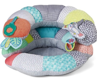 Infantino 2-in-1 Tummy Time & Seated Support, ** Box Open To Assure ALL Parts **