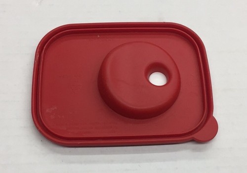 TUPPERWARE ROCK N SERVE SMALL RECTANGULAR REPLACEMENT LID 3388A-3 Red White