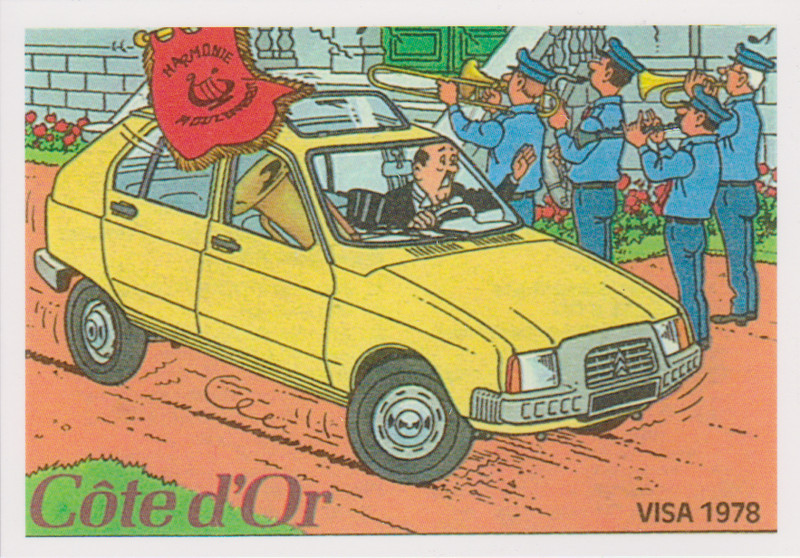 Citroen Visa 1978 Tintin - Carte Postale 10 X 15 Cm