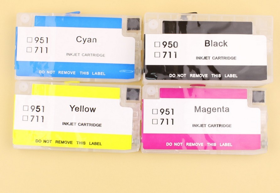 Refllable ink Cartridge 950 951952 953 954 Compatible for T120 T520 without chip