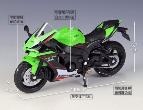 1:18 Welly Kawasaki Ninja ZX-10R Motorcycle Bike Model New 1:18 Welly Kawasaki Ninja ZX-10R Motorcycle Bike Model New