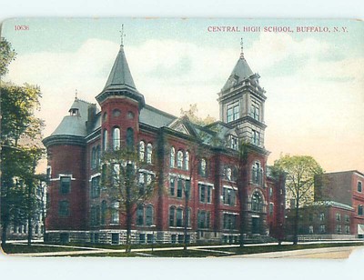 Chipped Divided-Back HIGH SCHOOL Buffalo New York NY : : make an offer k0552