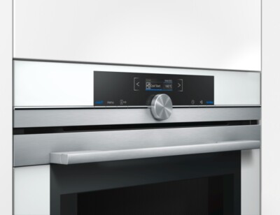 Siemens iQ700 HB634GBW1 Edelstahl Backofen weiß EEK A