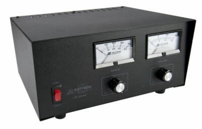 Astron VS-35M-AP Desktop Variable Voltage (2-15VDC) 35Amp Linear PSU with Meters