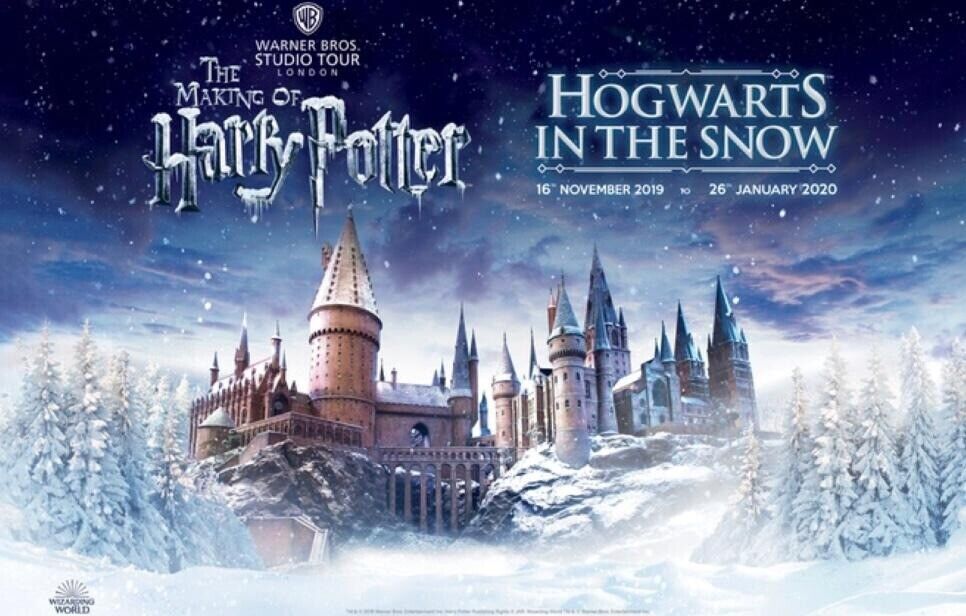 Harry Potter Hogwarts in the snow studio tour tickets x 2 in Witney