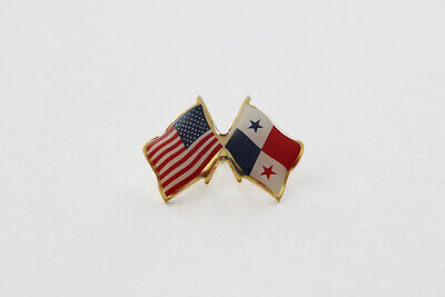 Panama / USA Flag Lapel Pin - Made in the USA 