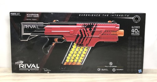 Nerf Rival Khaos MXVI-4000ブラスター NERF Rival Khaos MXVI-4000 Blaster & Mag Red Tested & Works