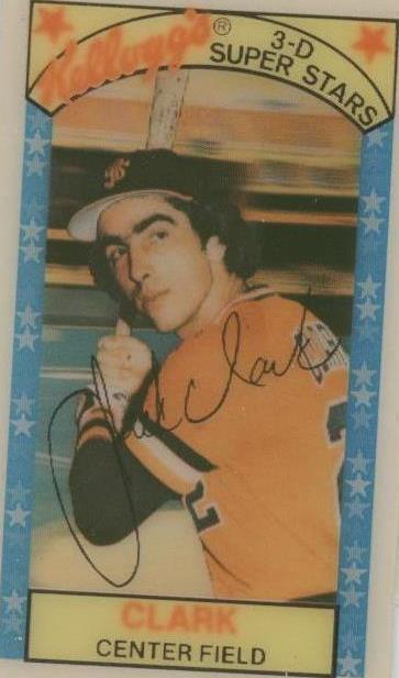 Kellogg's 3-D Super Stars 1979 - Jack Clark #40