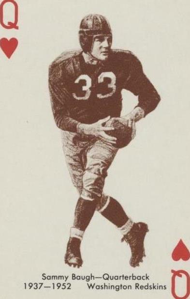 1963 Stancraft Playing Cards Sammy Baugh #QH