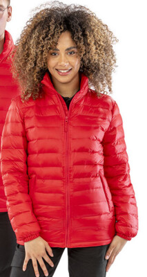 LADIES RESULT PUFFER JACKET RED ICE BIRD PUFFA COAT R192F rrp£35