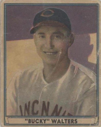 Carte Baseball Vintage Bucky Walters Cincinnati Reds - M114 Premium 1936 - Non Gradée