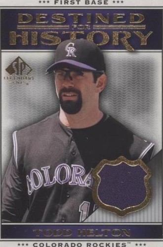 2009 SP Legendary Cuts - Todd Helton #DHM-HE