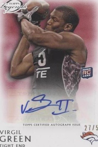 2011 Topps Gridiron Legends Virgil Green #RA-VG