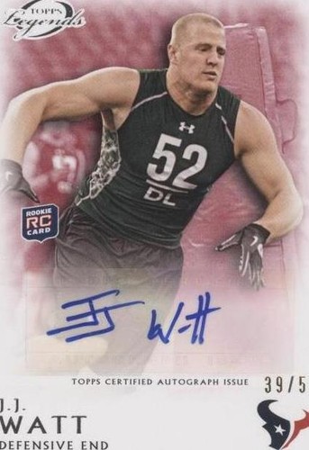 2011 Topps Gridiron Legends J.J. Watt #RA-JW