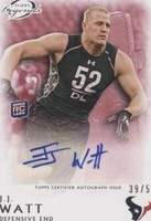 2011 Topps Gridiron Legends J.J. Watt #RA-JW