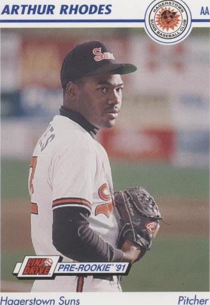 Line Drive 1991 pre-novato - Arthur Rhodes #244