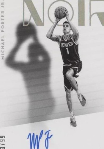 その他 PANINI PRIZM MICHAEL PORTER Jr. AUTO 2018-19 Michael Porter Jr Panini Noir Auto /99 ON CARD RC