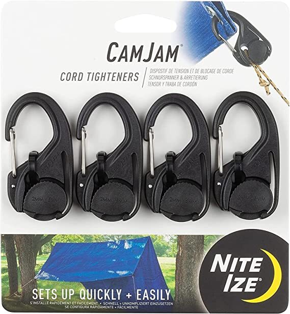 Nite Ize Camjam Schnurspanner Kunststoff Karabinerhaken In 2 GrÃ¶ÃE Seilspanner