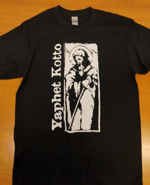 Yaphet Kotto Hardcore Punk Band Black T-shirt with Hand Pulled