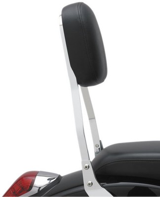 Cobra Square Sissy Bar Short - 14'' 02-5740 Chrome Backrest Kit 08-0049