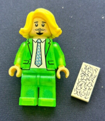 Minibigs Talk Show Host Satin Green Trans Misprint Minifigure - 1/1
