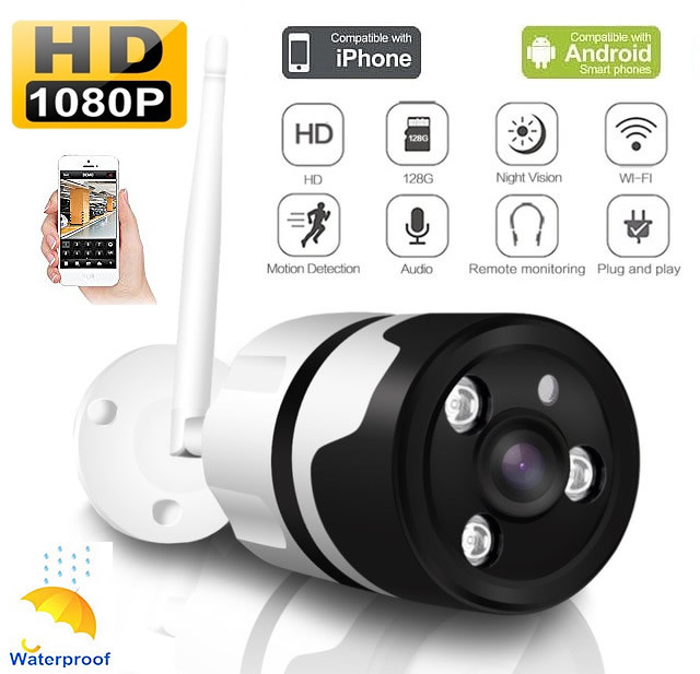 Outdoor CCTV Camera Wireless Wifi System Indoor Home Security HD 1080P IP Bullet
