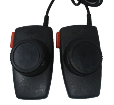 Authentic Coleco Gemini Paddle Controllers Pair - Atari 2600 - Untested