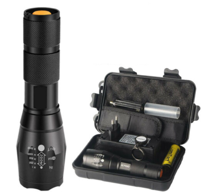 Taschenlampe Super Hell 18650  Led G700 Taktisches Fackel Xml-T6 Wiederaufladbar