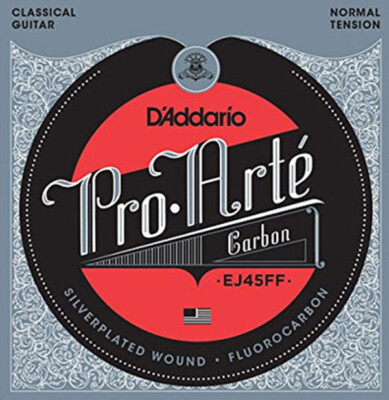D'Addario EJ45FF Pro Arte Carbon NT 6 Classical Guitar Strings, Full String Set