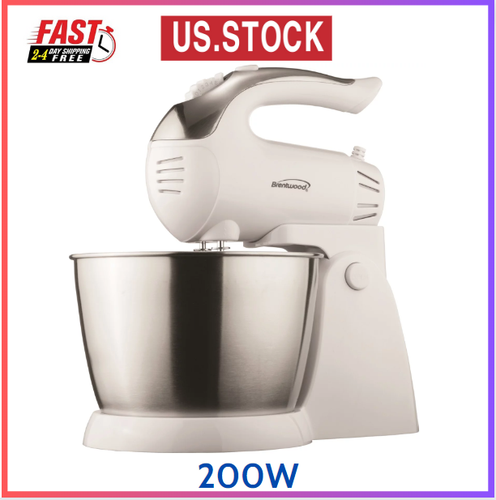 3 Quart Food Stand Mixer 200W 5-Speed Beater Electric Tilt Head Kitchen Bowl NEW