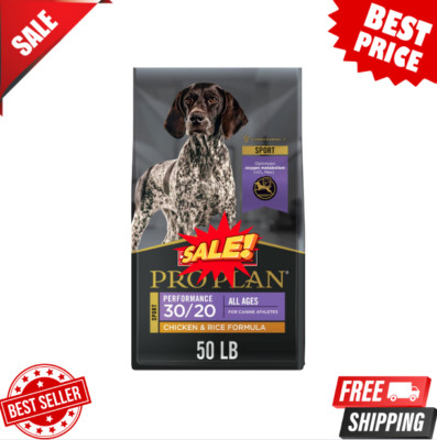 Purina Pro Plan Sport Performance 30/20 Chicken & Rice Formula Dry Dog Food 50lb