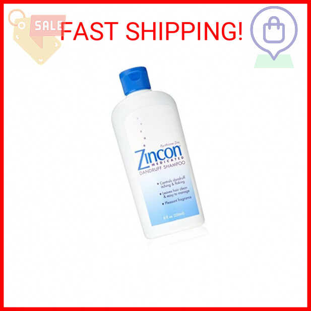 Zincon Medicated Dandruff Shampoo, 8 Fluid Ounce