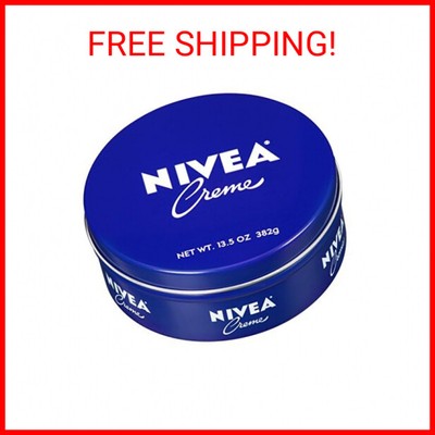 NIVEA Creme Body, Face and Hand Moisturizing Cream, 13.5 Oz Tin